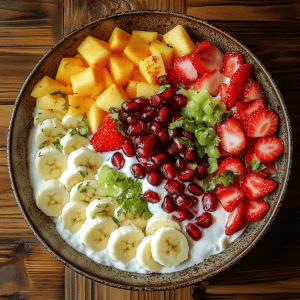 Fruit Chaat with Yogurt